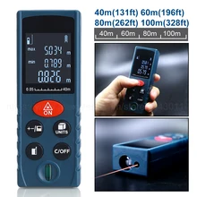 Handheld Laser Rangefinders High Precision Infrared Laser Distance Meter Electronic Ruler Area/Volume/Pythagoras 40m60m80m100m