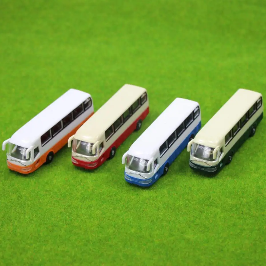 

2pcs Model Cars Buses 1:100 TT HO Scale Railway Layout Plastic NEW Free Shipping BS10001 railway modeling