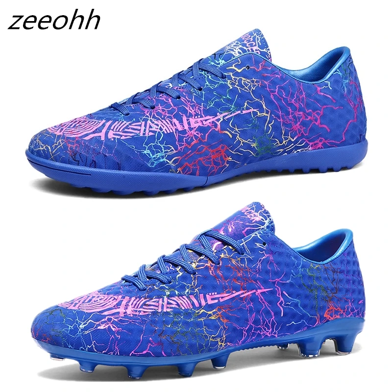 Низкие футбольные бутсы zeeohh TF/FG Длинные шипы и короткие Мужская футбольная обувь