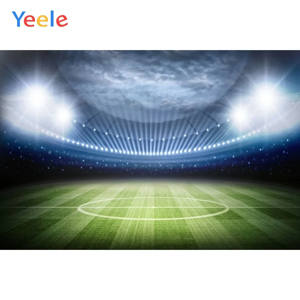 

Yeele Sports Photography Backdrops Light Soccer Football Match Field photographic backgrounds For Photo Shoots Studio Photobox