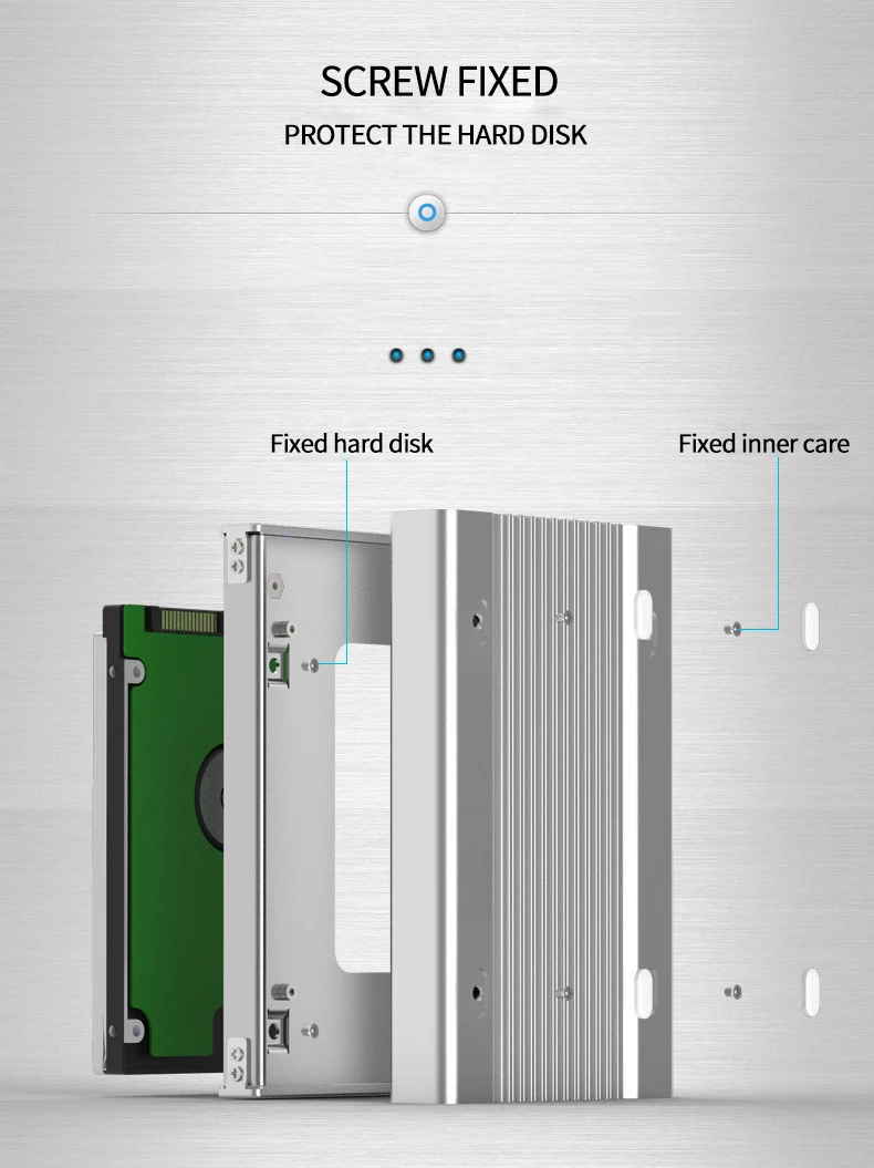 2,5 ''hdd корпус sata высокоскоростной Тип C 3,1/USB micro-B 3,0 для sata hdd корпус Полный алюминиевый ноутбук жесткий диск caddys