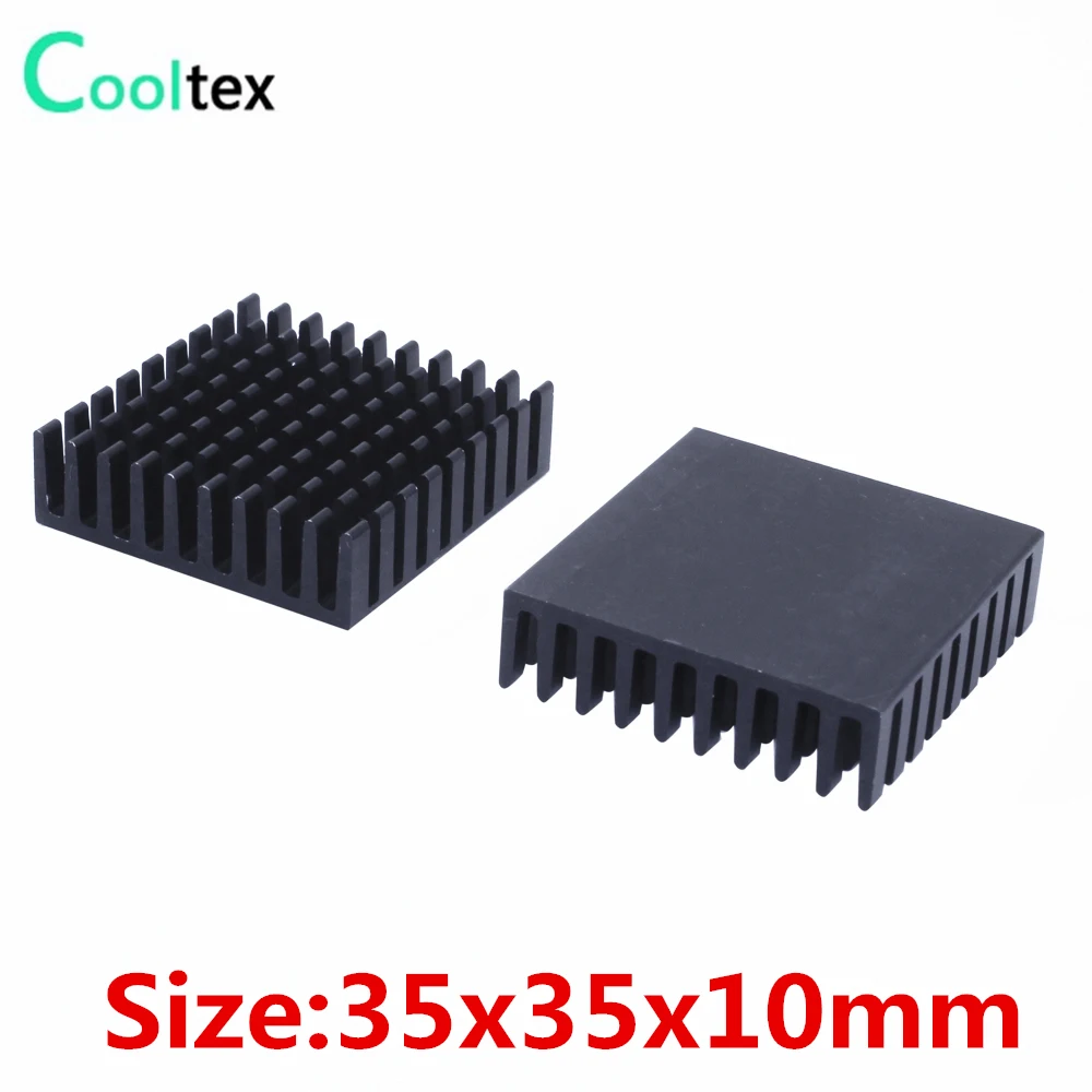 

(10pcs/lot) High quality 35x35x10mm Aluminum heatsink radiator heat sink for Electronic LED integrated circuit cooling cooler