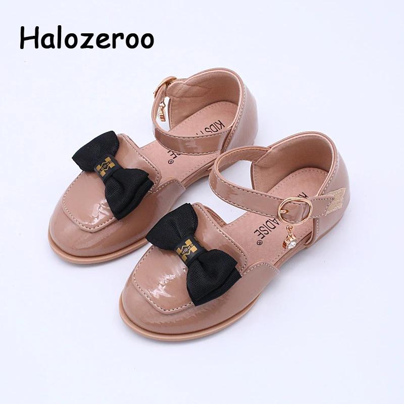 Baby Girls Bow Shoes Spring New Children Patent Leather Flats Toddler Sweet Shoes Brand Rhinestone Shoes Black Mary Jane 2019 Baby Girls Bow Shoes Spring New Children Patent Leather Flats Toddler Sweet Shoes Brand Rhinestone Shoes Black Mary Jane 2019