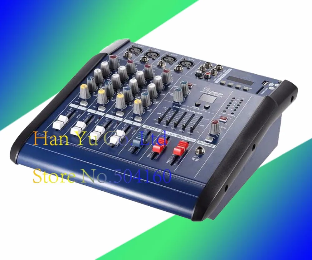 Mixer with Bluetooth Amplifier PMX402D Stage Microphone USB Mixerin
