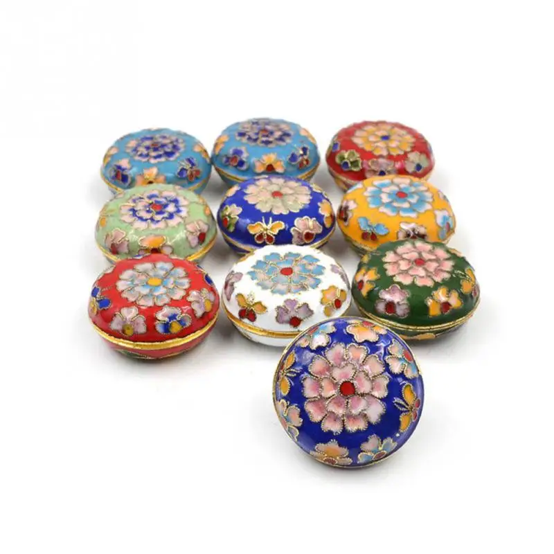 Details about    CHINESE COLLECTABLE CLOISONNE HANDWORK BEAUTIFUL FLOWERS JEWELRY BOX 