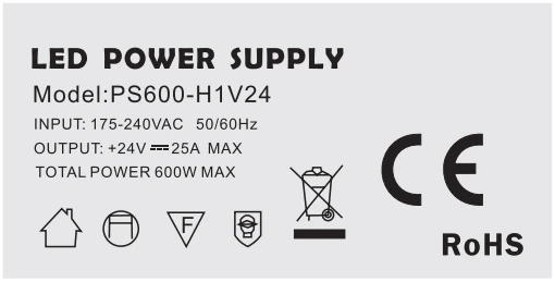 SANPU SMPS 600W 24 V Переключая Питание 25A AC-DC 220V 24 V импульсный трансформатор постоянного тока 24В светодиодный драйвер 24VDC Универсальный Применение IP20