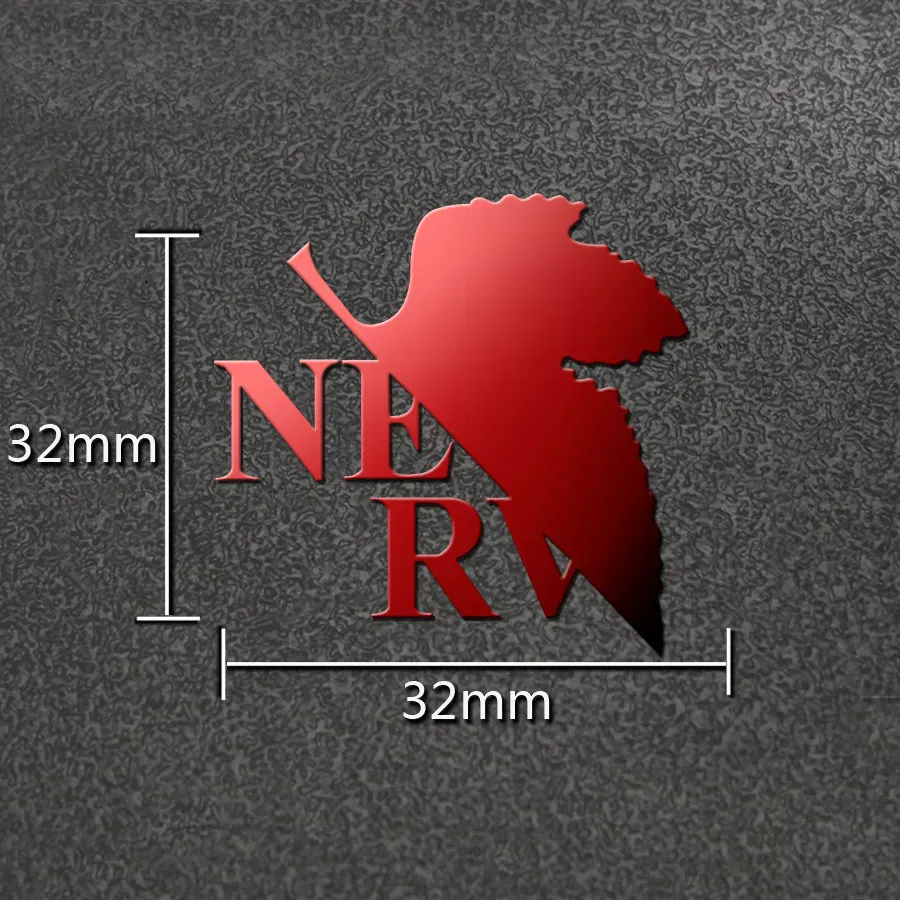 

4pcs Anime Evangelion EVA 3D Metal Stickers For Book Mobile Phone Laptop Car Decal DIY Sticker Anime Sticker