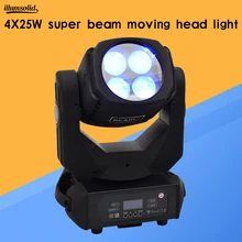 Светодиодный супер луча 4x25 Вт moving головной светильник для адвокатского сословия диско вечерние эффект светильник