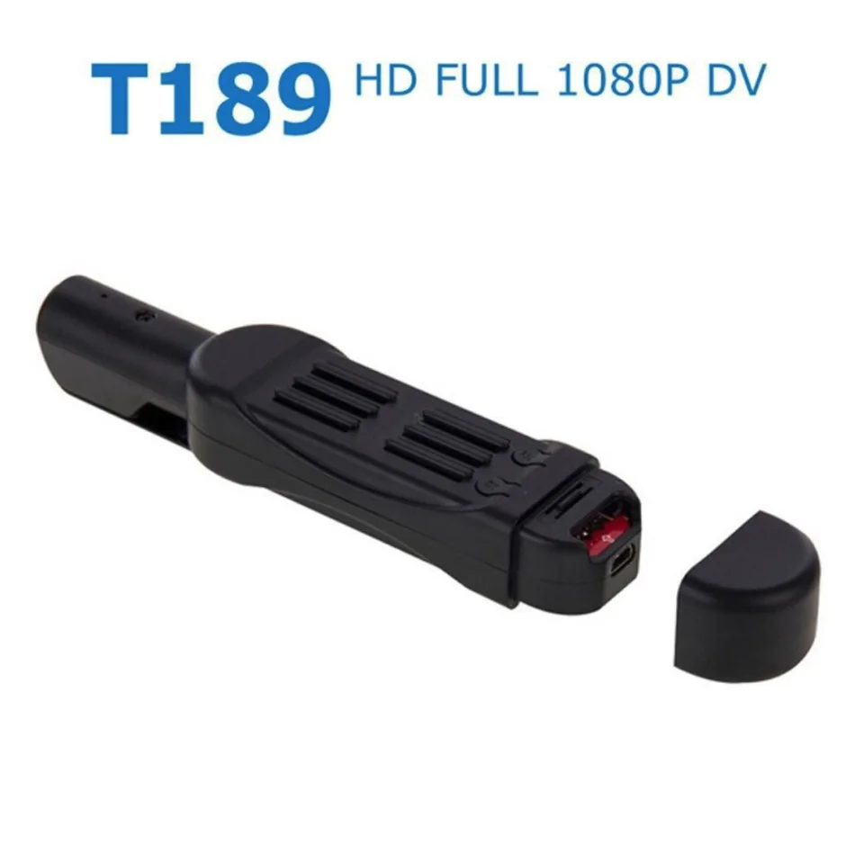 

T189 Pen Mini Camera Full HD 1080P Secret Camera Wearable Body Pen Camera Digital Mini DVR Small DV Camcorder Support 64GB Card