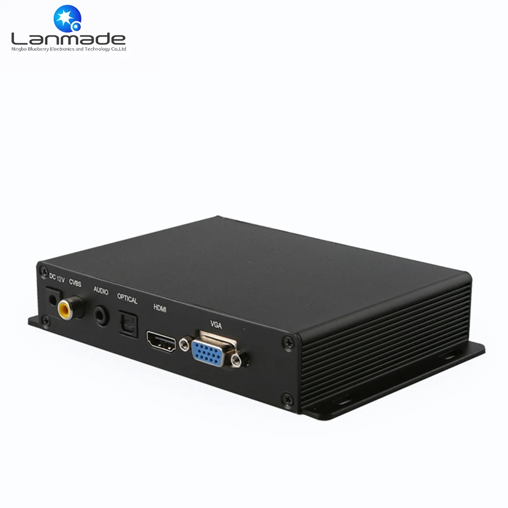 

Lanmade Free warranty for 1 year VGA/H DMI output 1080P media player in Set Top Box
