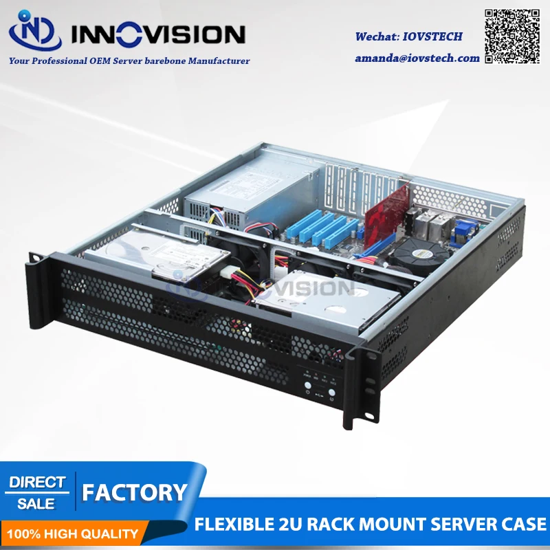 Cut Price Flexible 2u Rack Mount Server Case Rc2490