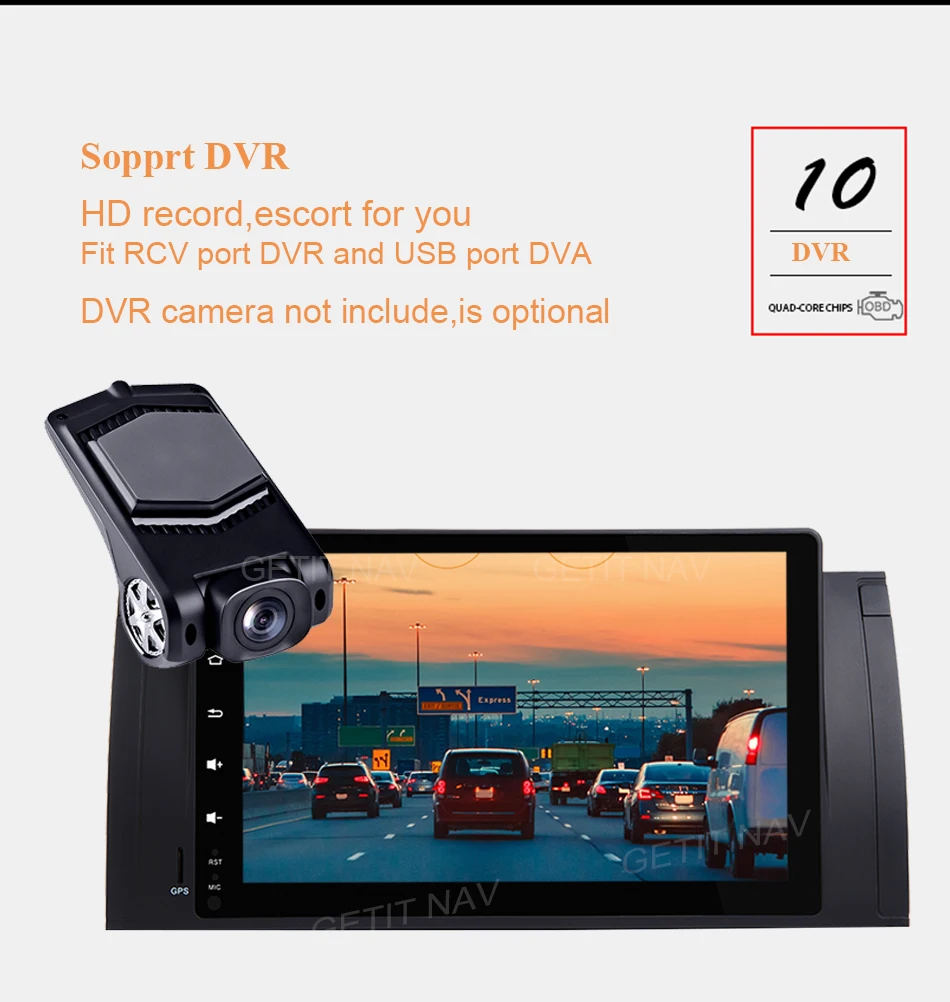 DSP чип ips экран 9 ''Android 10 Автомобильный мультимедийный без dvd-плеера для BMW E39 E53 X5 M5, стерео радио BT Wifi gps навигация