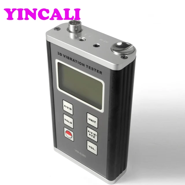 Multifunctional Digital Vibration Meter VM6380 3Axis Piezoelectric