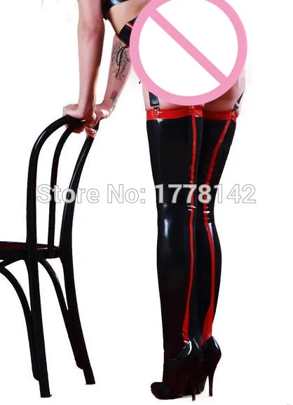 latex-stockings-black-red-sexy-fetish-rubber-thigh-high-stockings