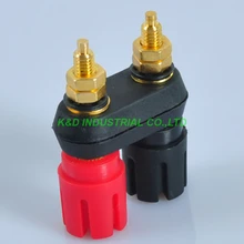 4Pairs Combine Binding Post Speaker tube Audio Terminal Banana Plug Jack Amplifie HIFI finlemho pro48 round speaker terminal double binding post input plate for home theater sound bar audio hifi bookshelf speaker