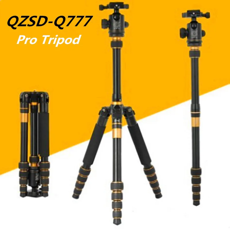 QZSD Q777 Portable Tripod Monopod SLR Camera Tripod With Ball Head High