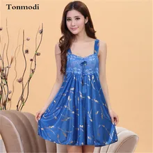 9 Color New Sexy nightgowns Women Summer Square Neck Silk Nightdress Sexy Strap Dressing Gown Women