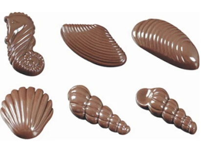 Жёсткая формочка для изготовления морских ракушек поликарбоната|chocolate polycarbonate