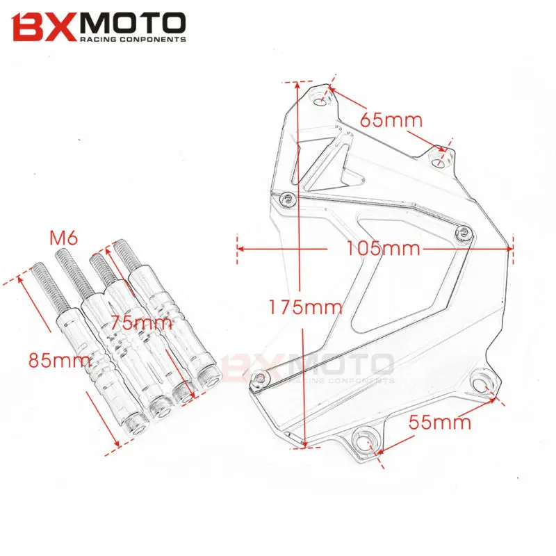 Передняя Звездочка для мотоцикла Kawasaki Z800 Z 800 2013 2015|front sprocket cover|engine guardsprocket cover |