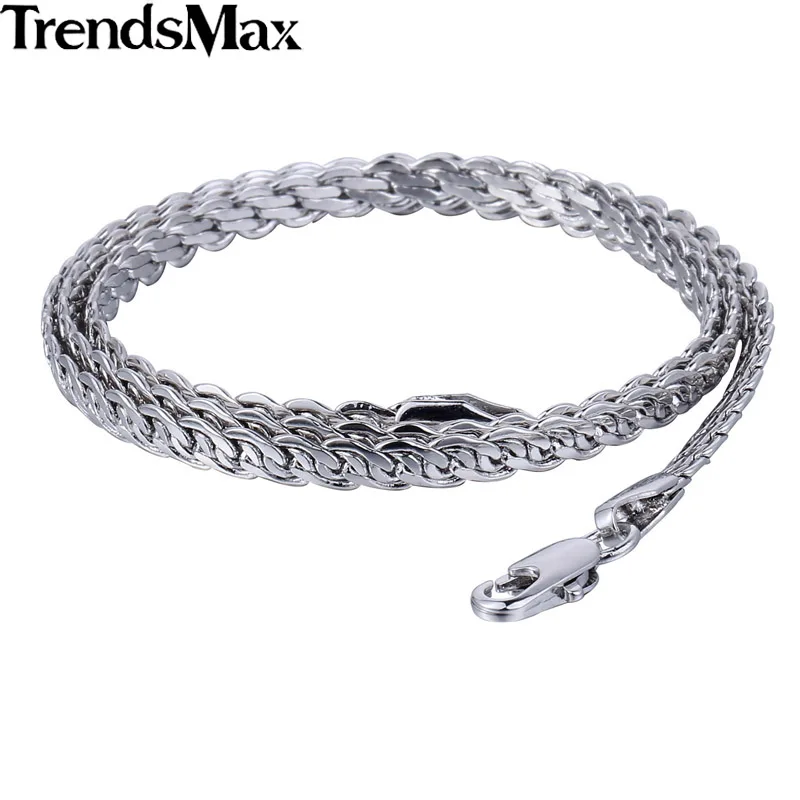 Мужское и женское ожерелье из розового золота 585 пробы 4 мм|chain wire mesh fence|chain menchain