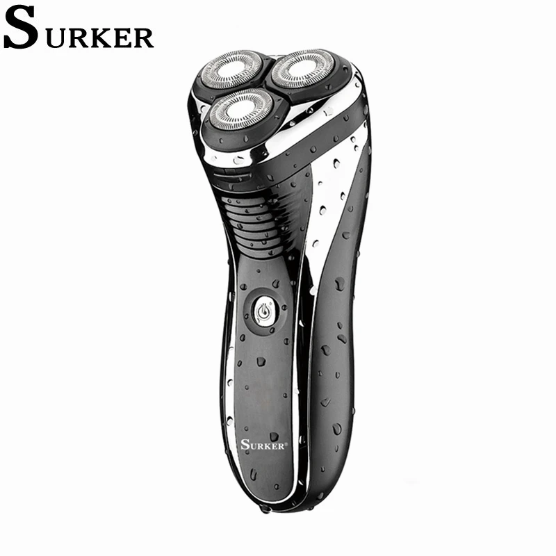 

Surker Wet Dry Men Shaving Machine Triple Blade Float Razor Waterproof Rechargeable USB Charging Electric Shaver RSCX-7568A