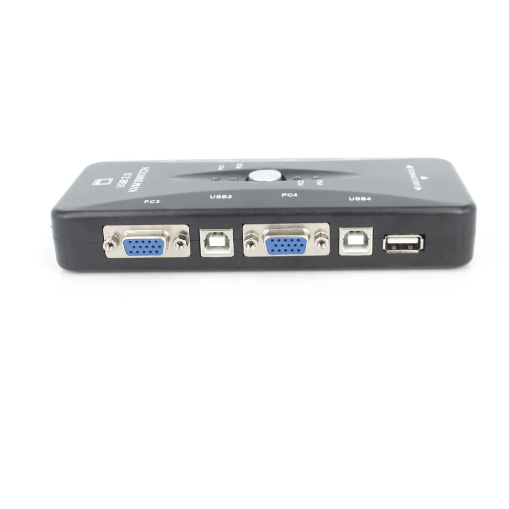 Kvm переключатель VGA четыре входа и выход KVM 4 портовый USB компьютер устройство для