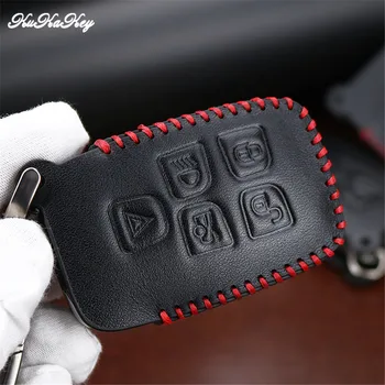 

2018 KUKAKEY Leather Key Cover Case For Jaguar XE XF XJ F-TYPE C-X16 75 E-TYPE XK S-TYPE D-TYPE Remote Keychain Ring Car Styling