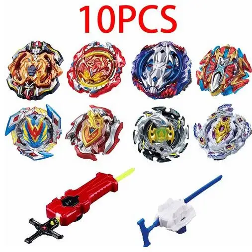 Набор Beyblade Burst Bey Blade Toy B-119 002 B-92 металлический Funsion Bayblade ящик для хранения 111-100 с ручкой пусковой установки детские игрушки - Цвет: 8PCS-13