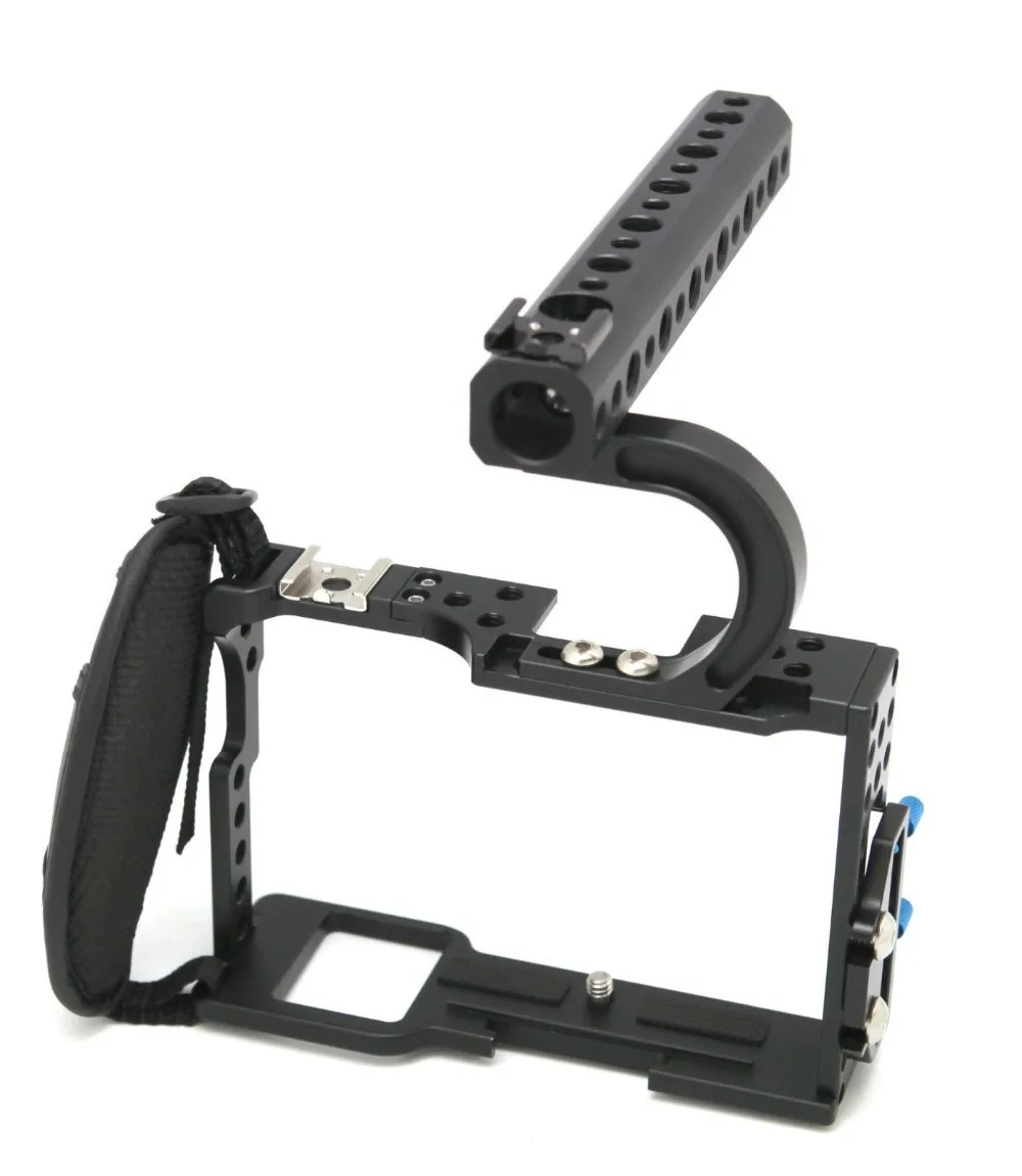 

Professional Protective Housing Case Handle Grip Rugged Cage Combo for A7,A7r,A7s, DSLR Rig Digital Camera Accessory F14144