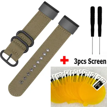 

3In1 Leather Wrist Band For Garmin Fenix 5/Fenix 5S GPS Watch Strap Wrist + Screen Protective film For Garmin Fenix 5X Watchband