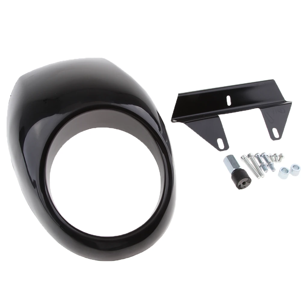 Motorcycle Universal Retro Headlight Fairing Wind Screen for Cafe Racer