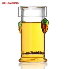 CJ257 стеклянный чайник с фильтром, прозрачный термостойкий боросиликатный Цветущий чайник, термостойкие чайники для пуэр, цветочных чаев