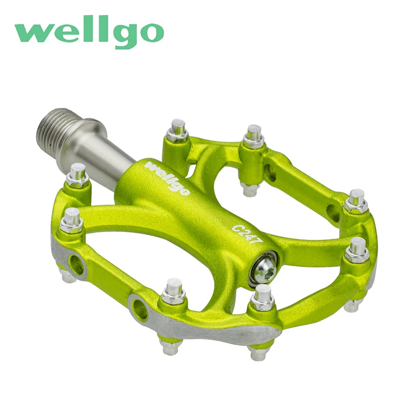 

Aluminum Alloy Ultralight Wellgo C247 Bicycle Pedal Bearings BMX MTB Mountain Road Bike Pedals 226g