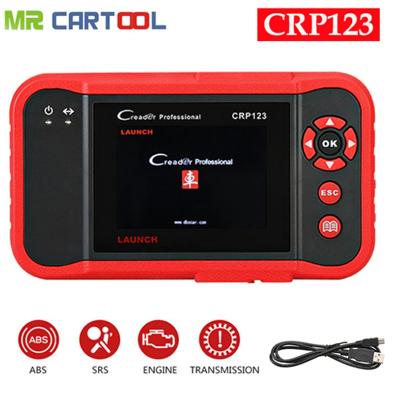 

New Arrival Launch CReader CRP123 Code Scanner Update Online Same As Creader VII+ Support for Multi Brand Diagnostic Tool