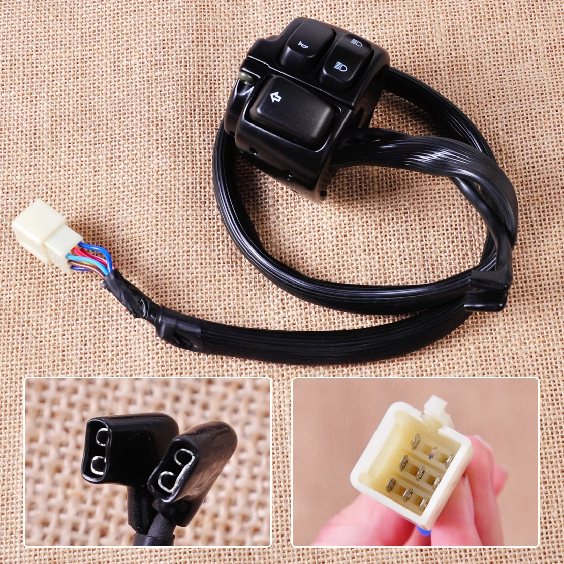 Buy CITALL 1" Handlebar Horn High/Low Beam Left Turn