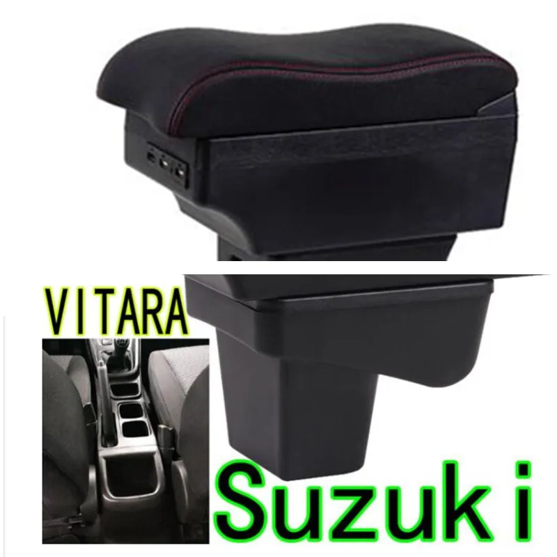 

for Suzuki VITARA Armrest box Car interior armrest Double layer rechargeable USB