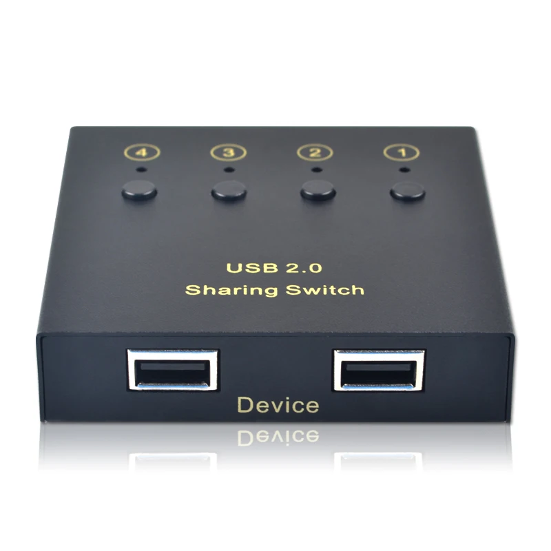 4 порта автоматический USB 2 0 совместный Коммутатор Концентратор ПК совместное