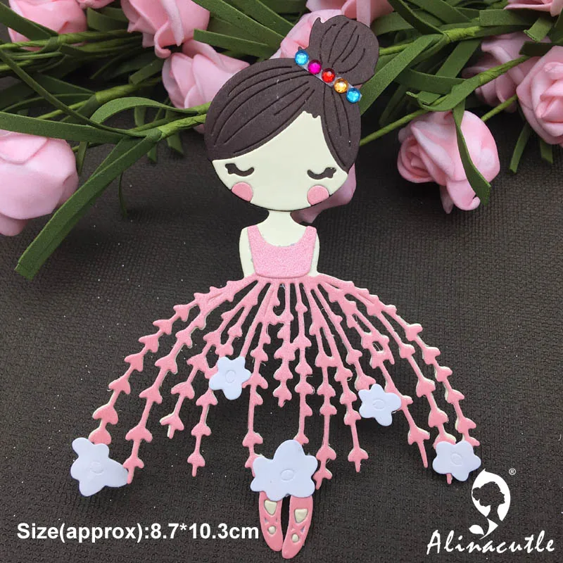 

DIE CUT METAL CUTTING DIES cut dancing ballet girl doll Alinacraft Scrapbook paper craft album card punch knife art cutter die