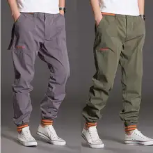 Новые модные повседневные облегающие мужские брюки джоггеры хип-хоп шаровары походные Мужские штаны Одежда больших размеров L-5XL