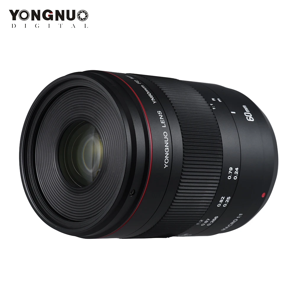

YONGNUO YN60mm F2 MF 0.234m Macro Lens for Canon EOS 70D 5D2 5D3 600D DSLR Camera Macro Lens Manual Focus