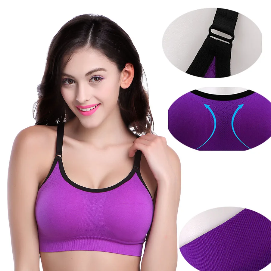B bang women fitness bra shockproof breathable stretch bras no bound 
