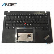 Для lenovo ThinkPad X1 углерода 5th 20HR 20HQ 20K4 20K3 Упор для рук США клавиатура ободок верхний регистр FP 01LX508 01LX548