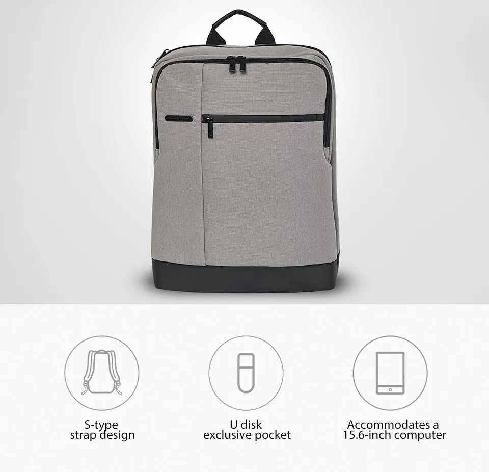 Дизайн Xiaomi Mijia Youpin 90 минут Классический Повседневный и деловой рюкзак для путешествий водонепроницаемый рюкзак для отдыха 3 цвета