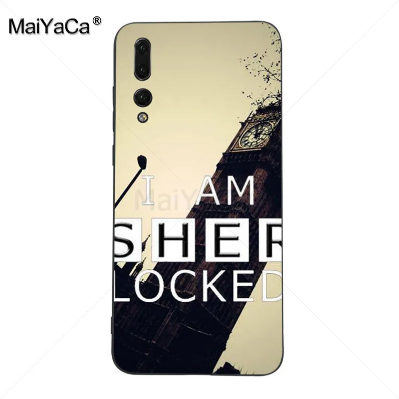 Роскошный модный 2D чехол MaiYaCa для телефона с надписью i am шерлоком Холмсом Huawei mate 9