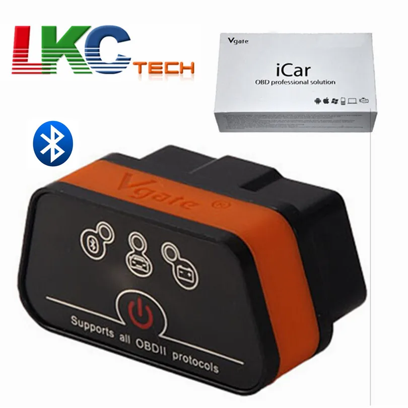 

2019 Vgate iCar2 Bluetooth With 6 Colors Available For Android Only ELM327 Bluetooth Auto OBDII Vgate iCar 2 Bluetooth