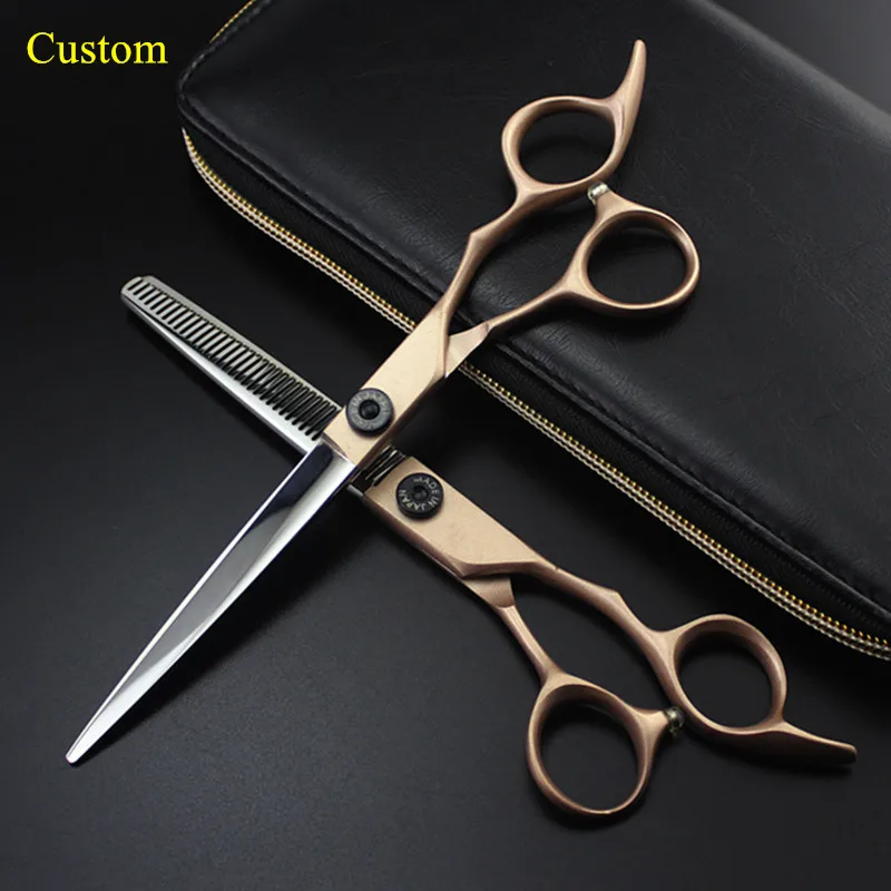 

Custom name Japan steel 7'' pet dog grooming hair scissors set dog cutting shears scissor thinning berber hairdressing scissors
