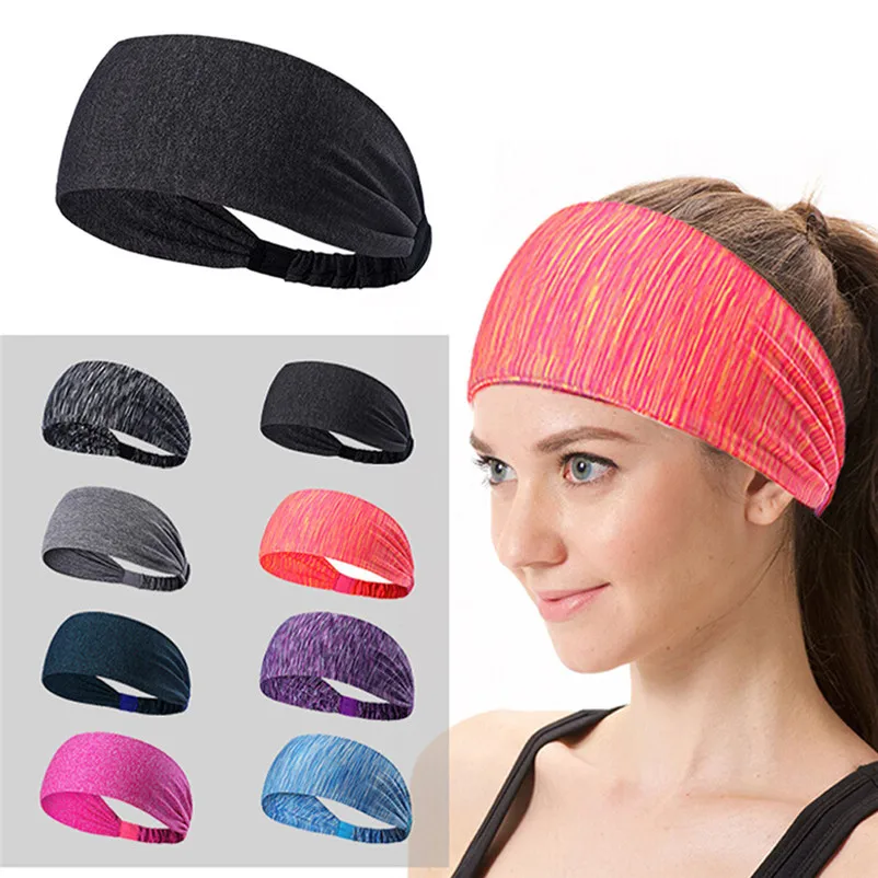 Fashion Hair accessories girls headband Women Cotton Knotted Turban Head Warp Hair Band Wide Elastic Headband Sport Yoga S03 (4)