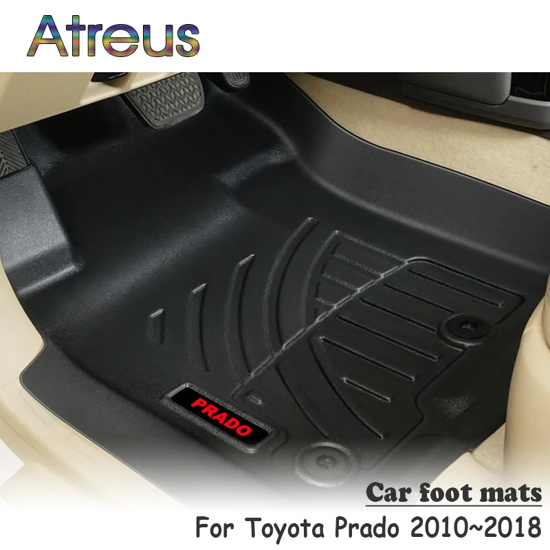 Atreus 1 комплект TPE автомобильный коврик для ног для Toyota Prado 2010 2011 2012 2013 Стайлинг водонепроницаемый ковер