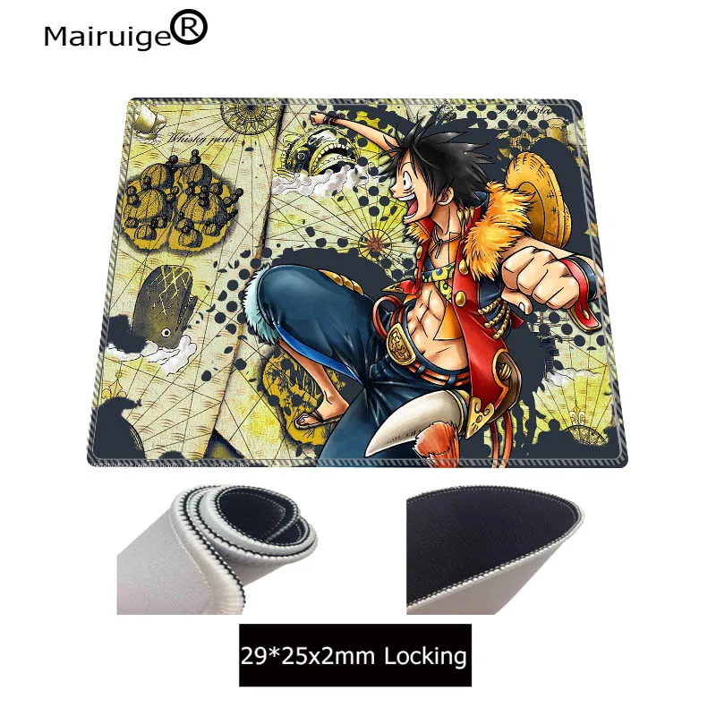 Mairuige One Piece Luffy Computer Large Mouse Pad Mousepads Decorate Your Desk Non-Skid Rubber Pad