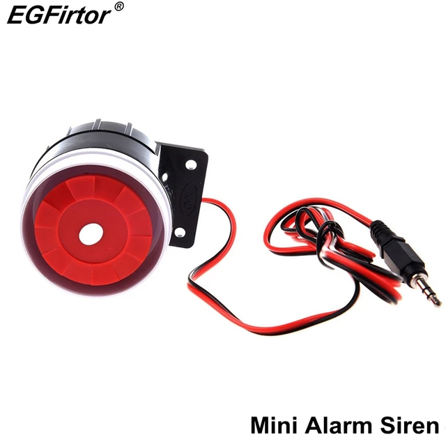 Home Alarm Draht Laut Horn Lautsprecher Sicherheit Alarm Sirene 12 V DC  110dB Lautsprecher Für Einbrecher